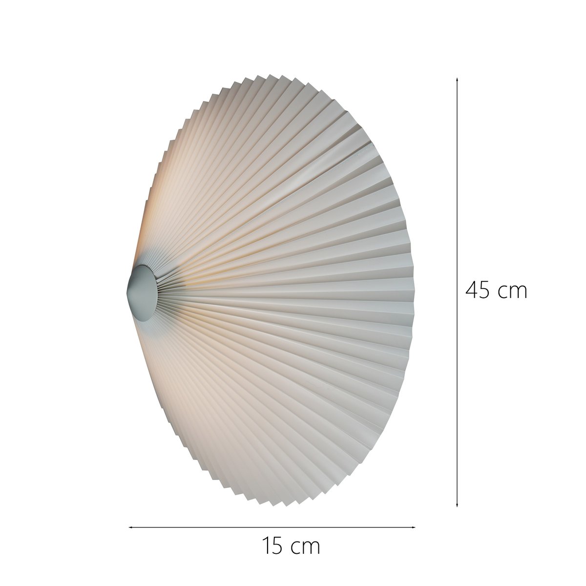 Applique ou plafonnier plissé en plastique et métal, TRIO blanc, NORDLUX