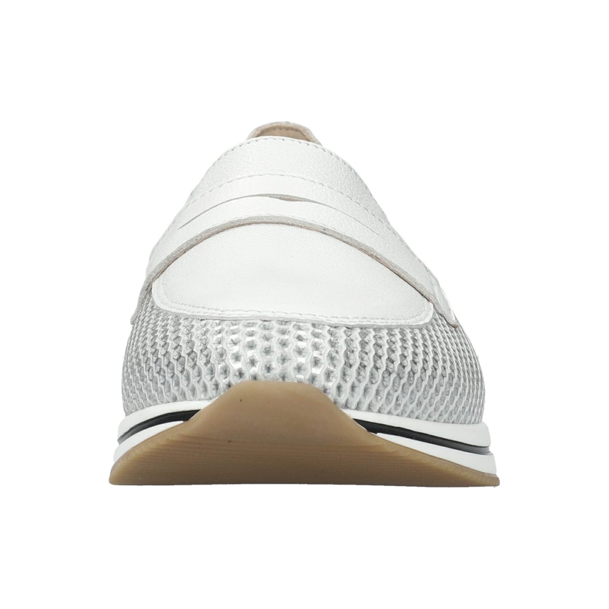 Baskets en cuir LYA gris argent 5142, MEPHISTO