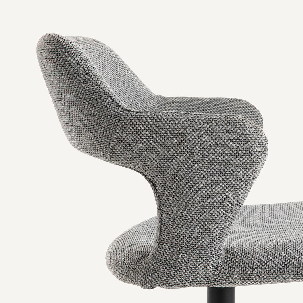 Fauteuil de table pivotant Asyar gris argent, AM.PM