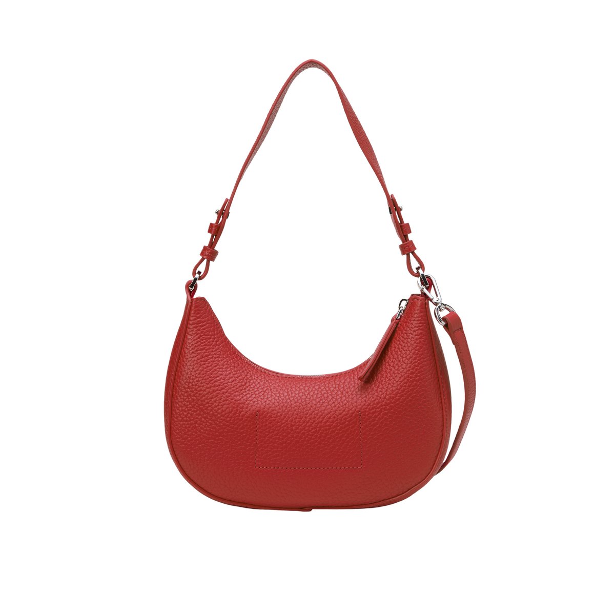 Sac à bandoulière medium en cuir de vache finement grainé rouge, MARC O'POLO