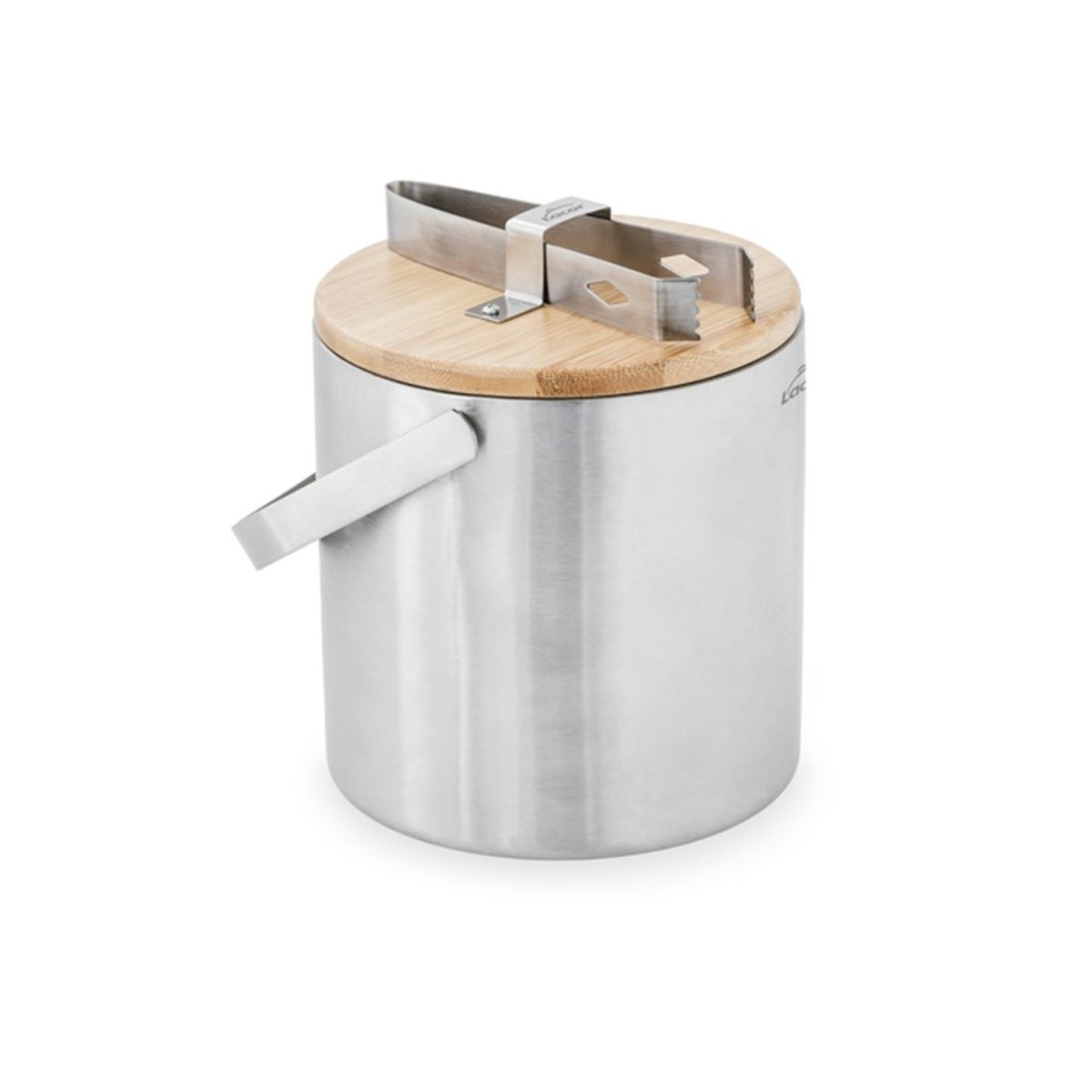 Seau à glace avec couvercle en bambou 14 cm couleur unique, LACOR