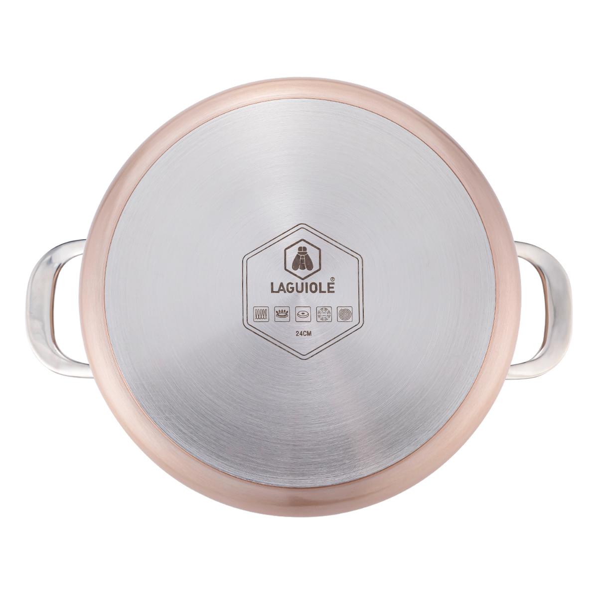 Set de 4 pièces 24cm "Héritage" couleur unique, LAGUIOLE CUISSON