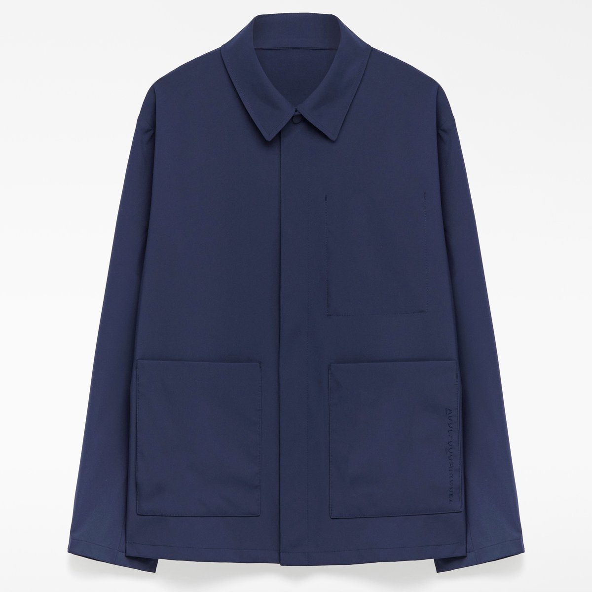 Veste technique à col à revers bleu marine, ADOLFO DOMINGUEZ