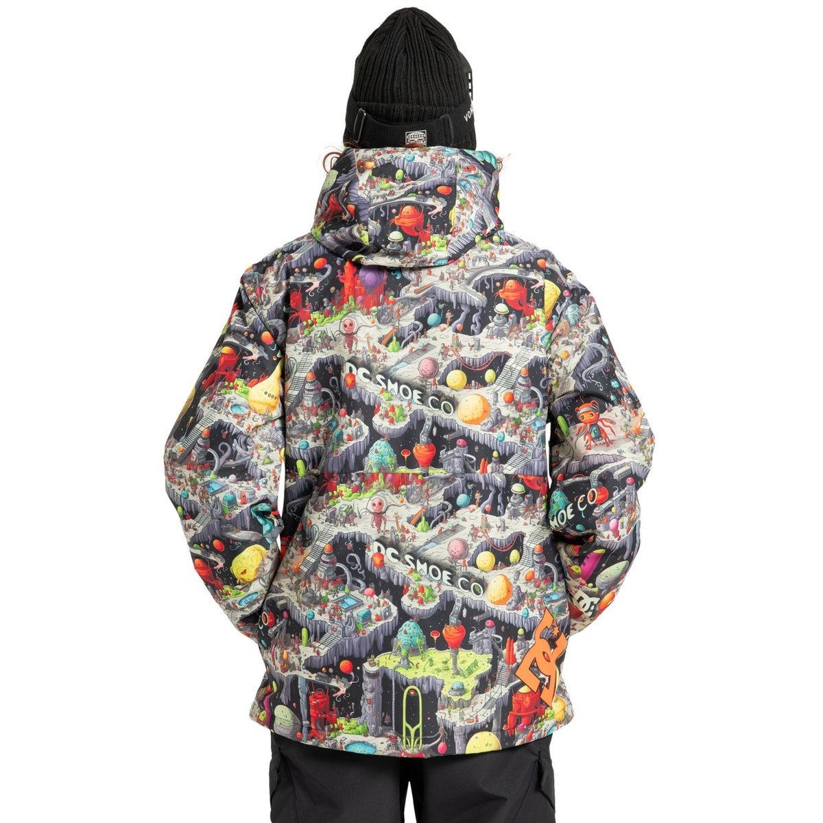 Veste de snow technique BASIS PRINT. noir outer world black, DC SHOES