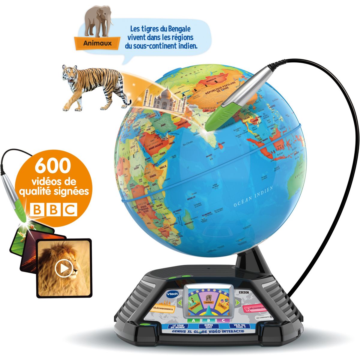 Genius XL globe vidéo intéractif 605405 multicolore, VTECH