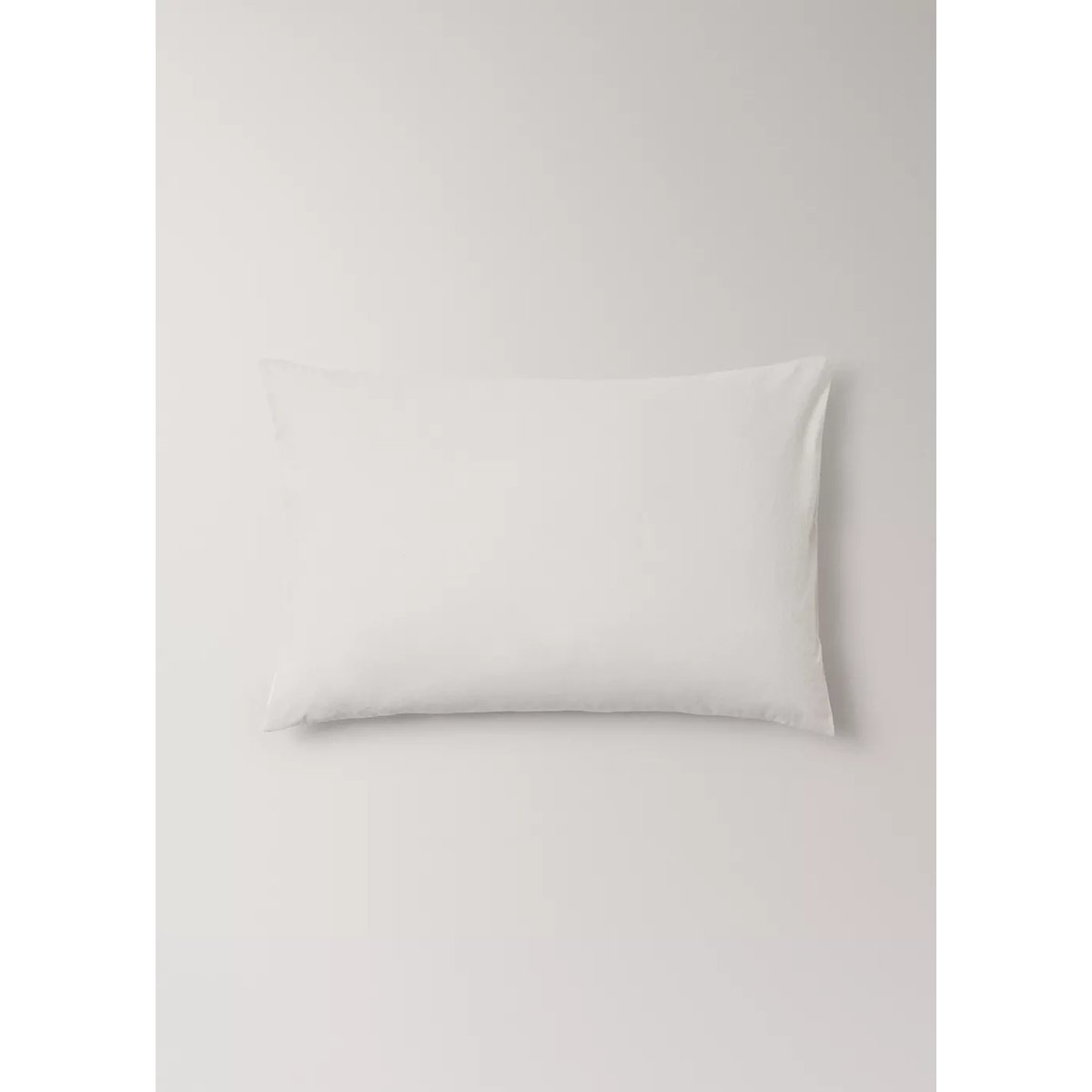 Deux taies d’oreiller coton lavé fermeture à nœuds 50x75 cm sable, MANGO HOME