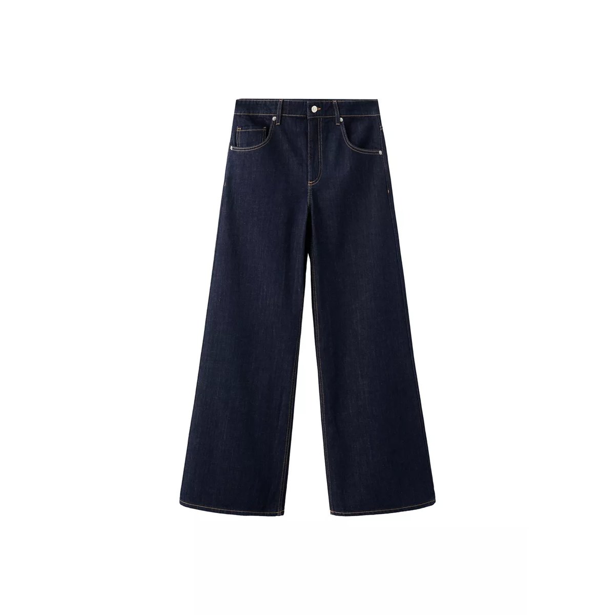 Jean large taille normale bleu, MANGO