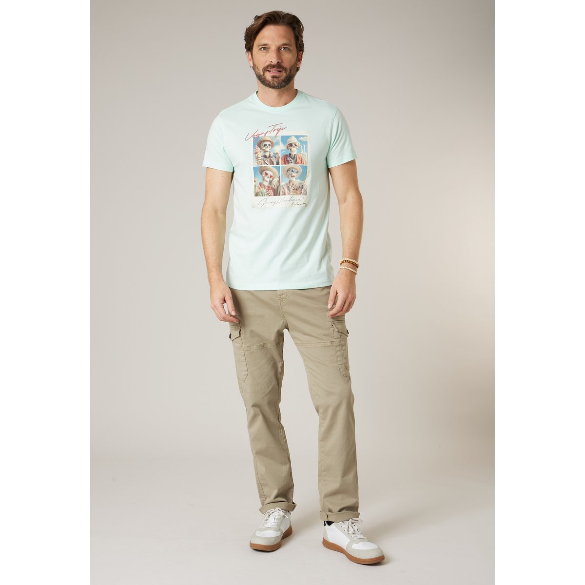 T-shirt homme en coton MANITO apple, DEELUXE