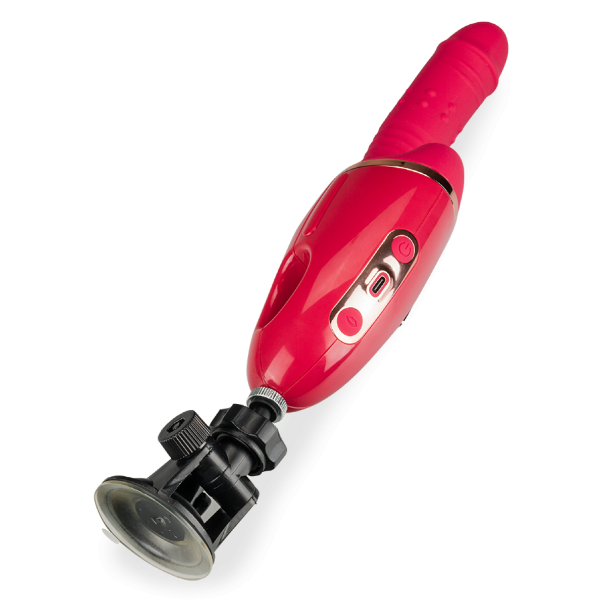 Vibromasseur puissant rabbit ventouse va-et-vient et sans contact Addiction rouge, LOVE AND VIBES