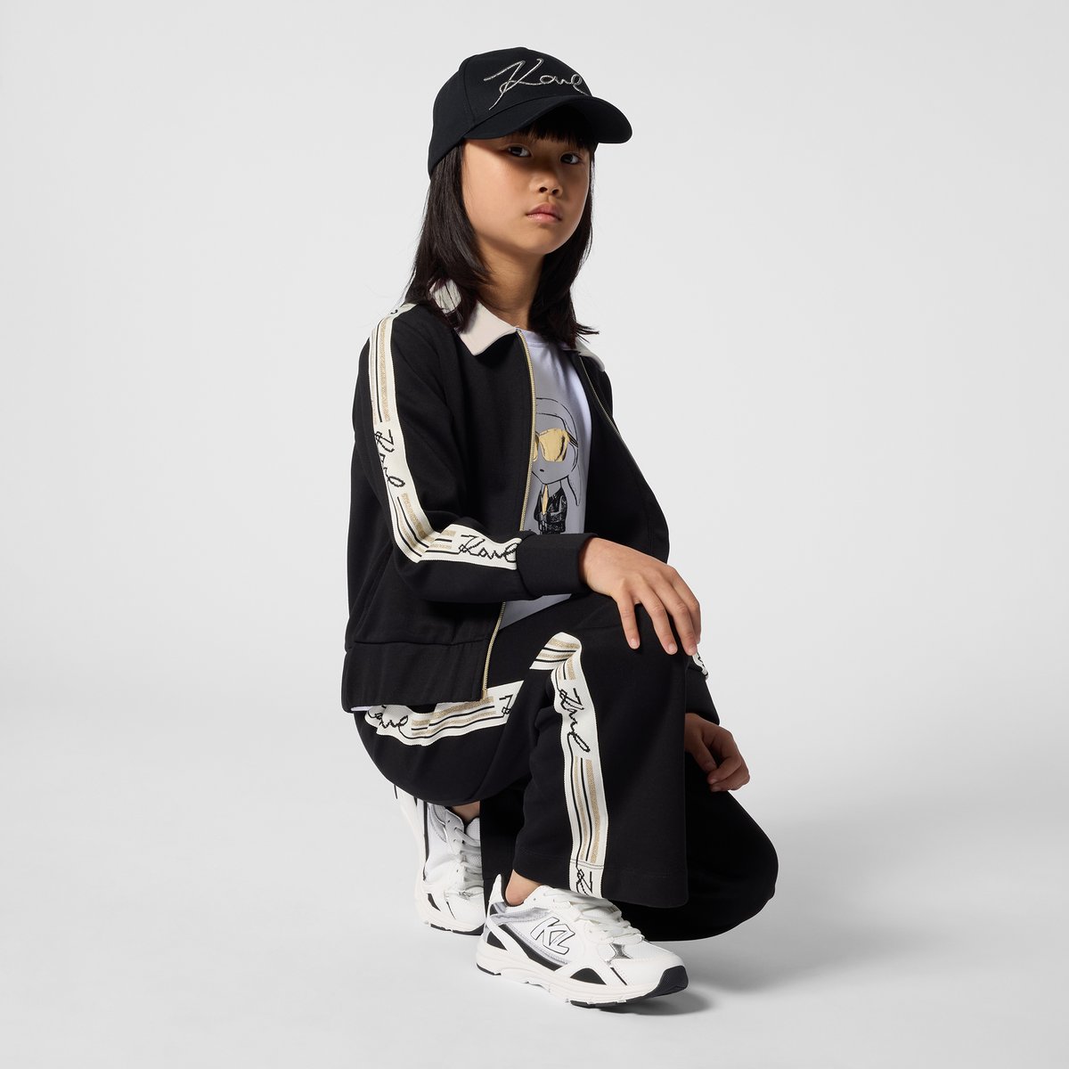 Pantalon de jogging black, KARL LAGERFELD KIDS