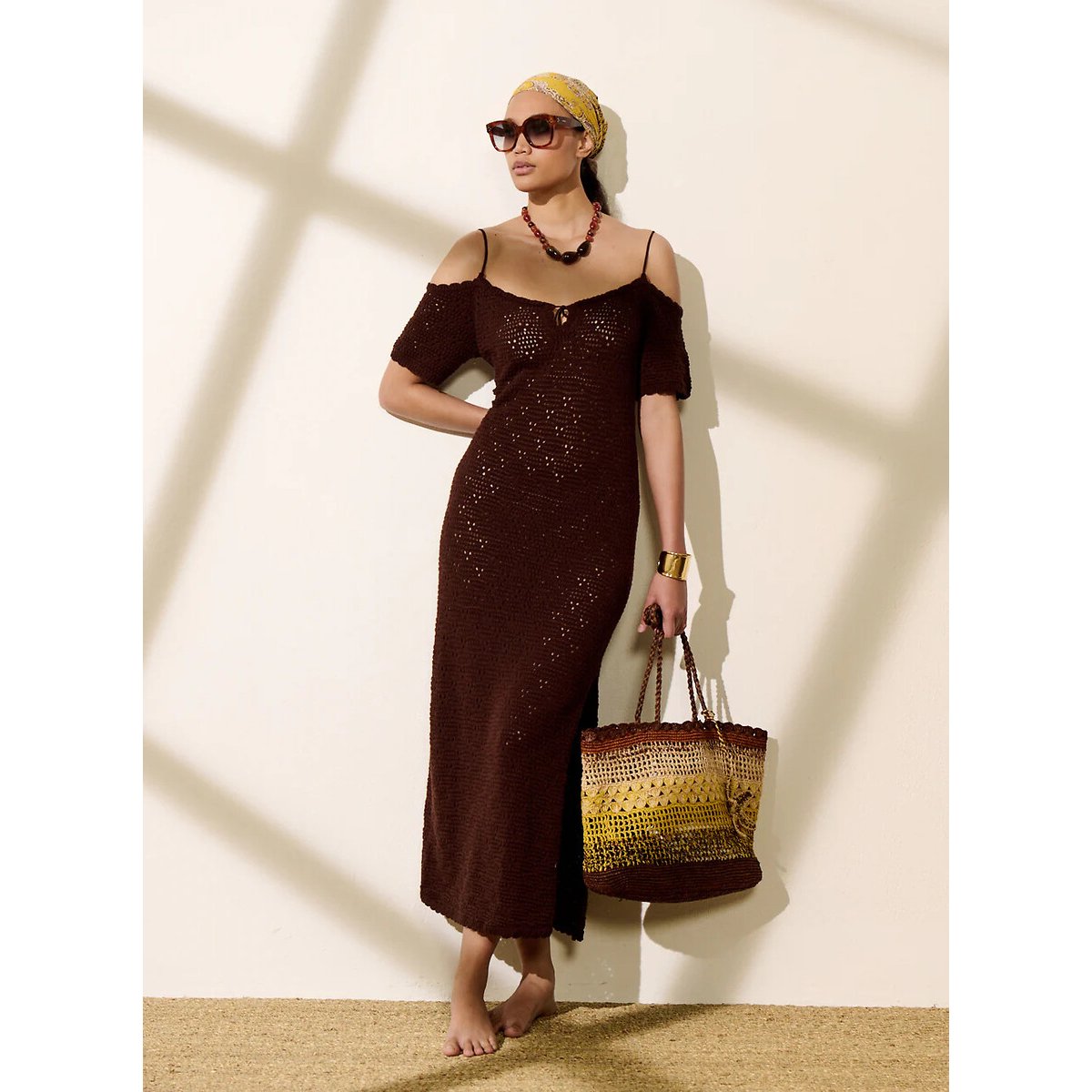 Tote bag en raphia, SIDONIE multicolore, PETITE MENDIGOTE