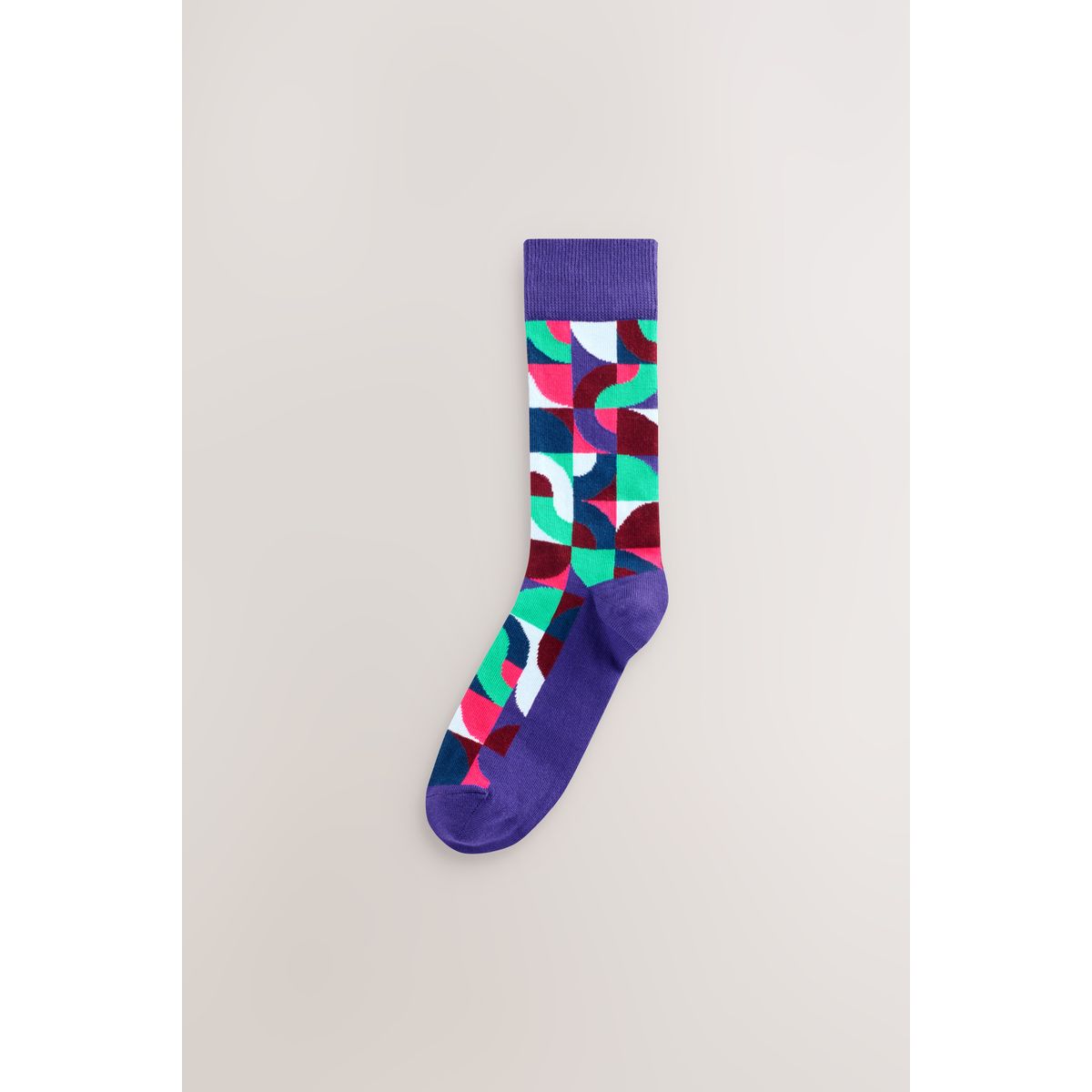 Chaussettes à motif, 8 paires rouge vif/géo vert, NEXT
