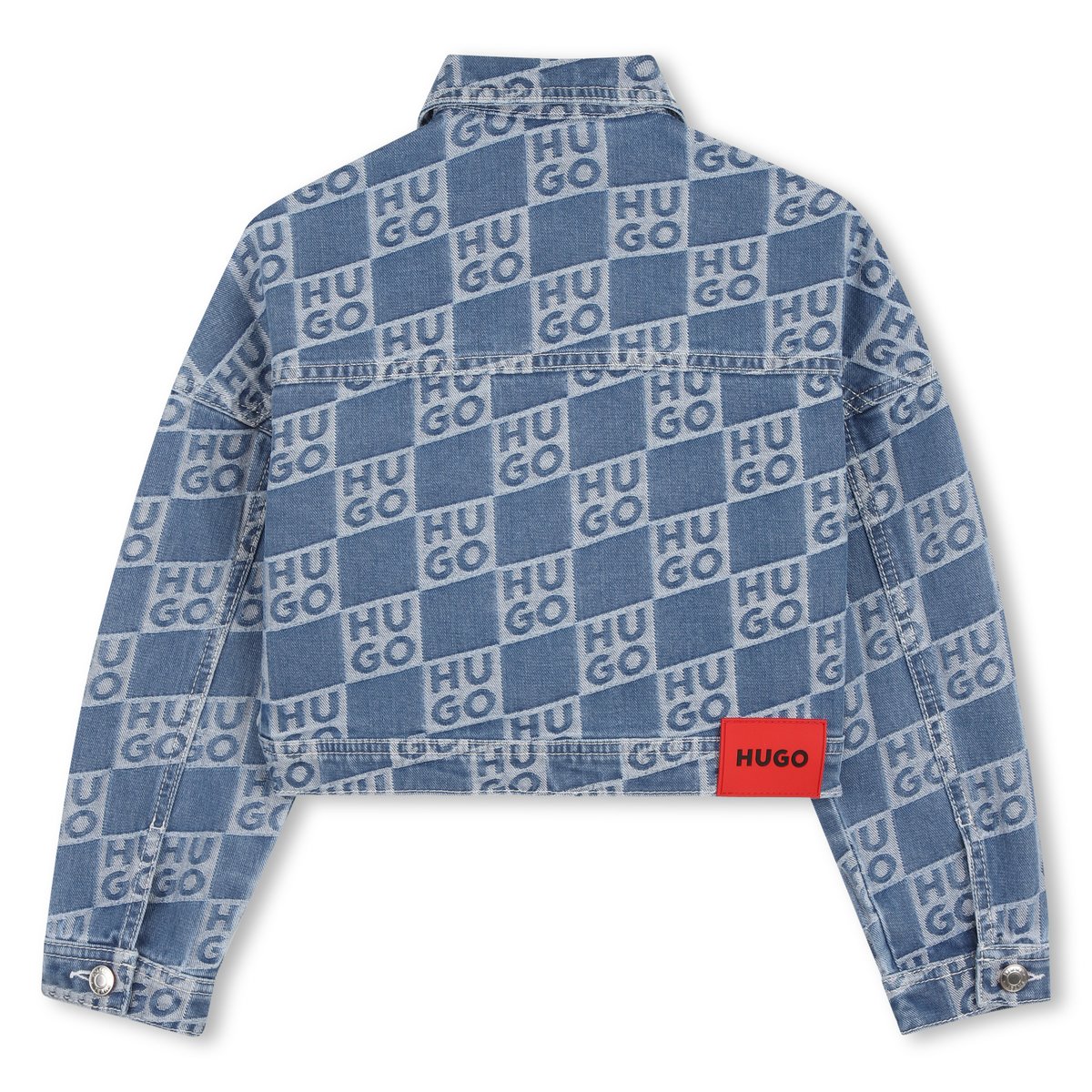 Veste en jean dble stone+brossage, HUGO KIDSWEAR