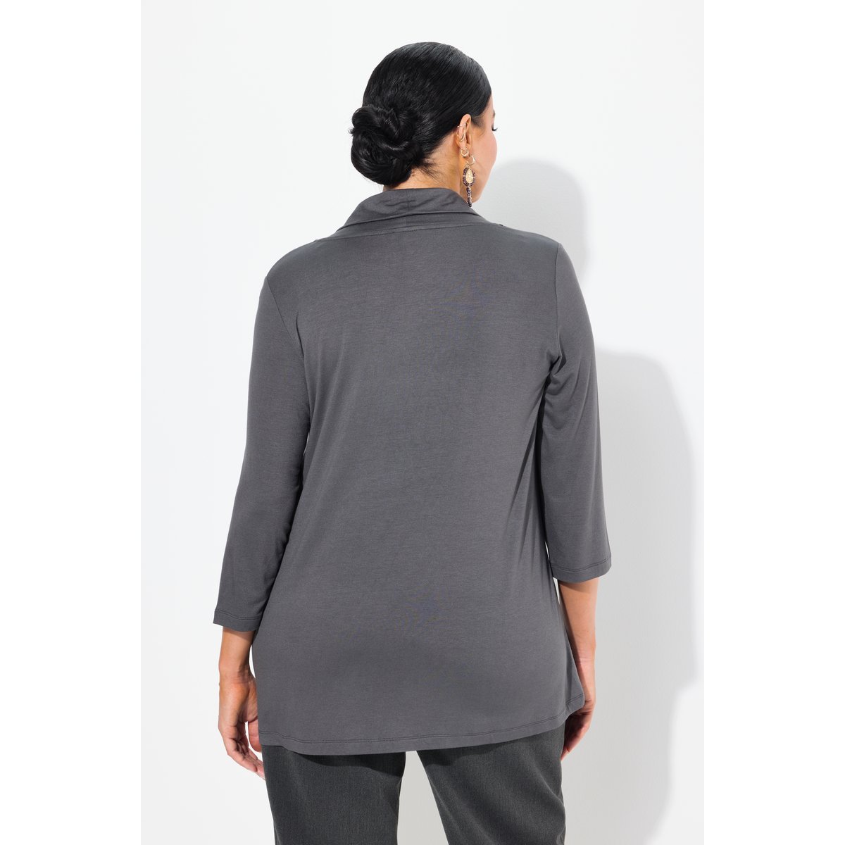 T-shirt avec imprimé métallique asphalte, ULLA POPKEN