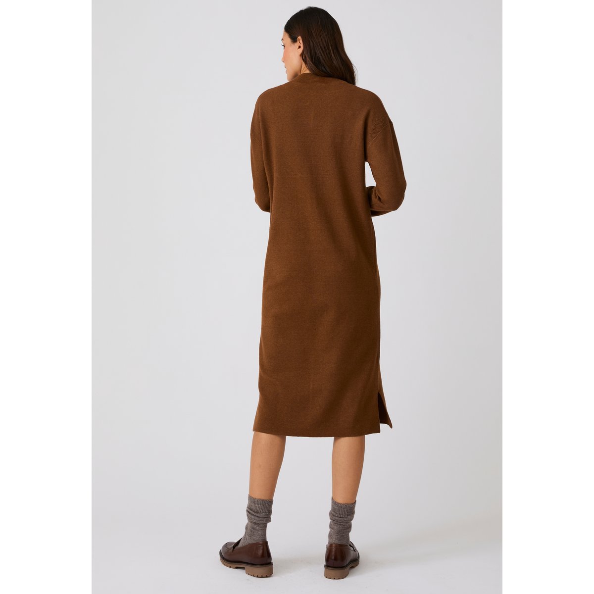 Robe tricot Thermolactyl marron chocolat, DAMART