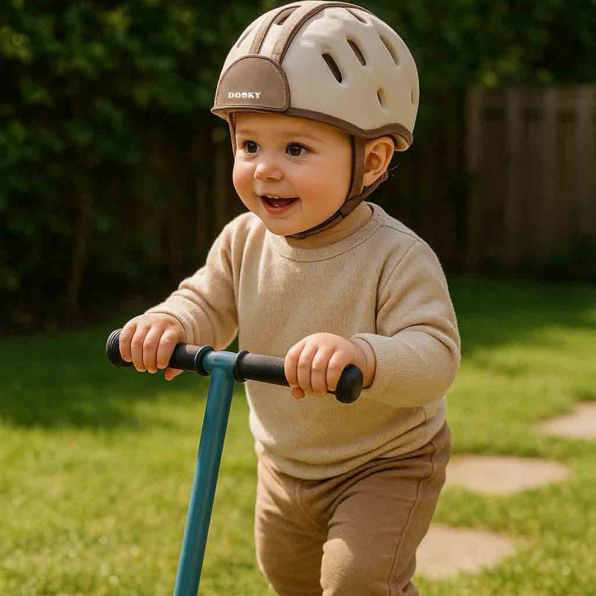 Casque de protection pour bébé rose, DOOKY