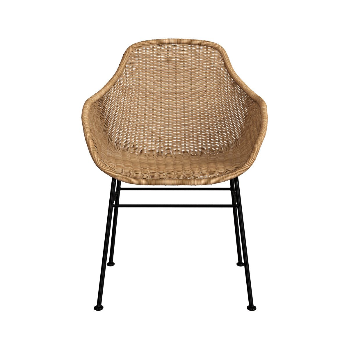 Lot de 2 chaises en résine - CARMELA beige, MAISON PAVANE