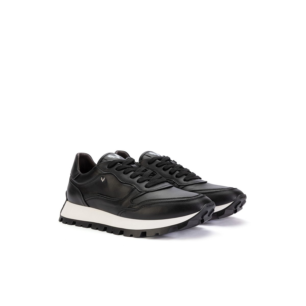 Baskets cuir Parkway black, MARTINELLI