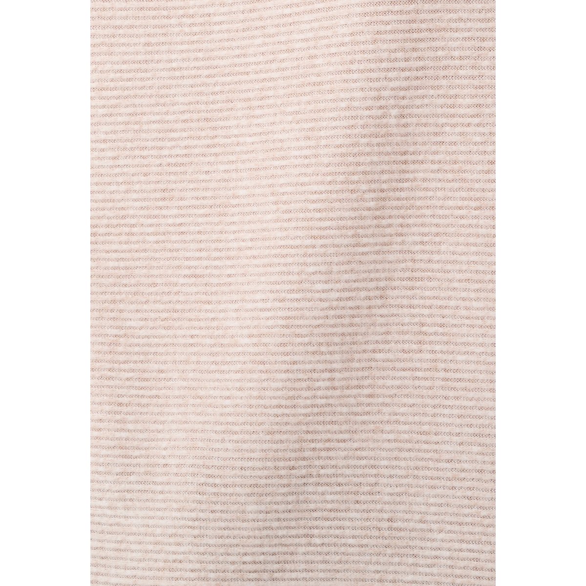 T-shirt maille chaude côtelée marron ecru chiné, DAMART