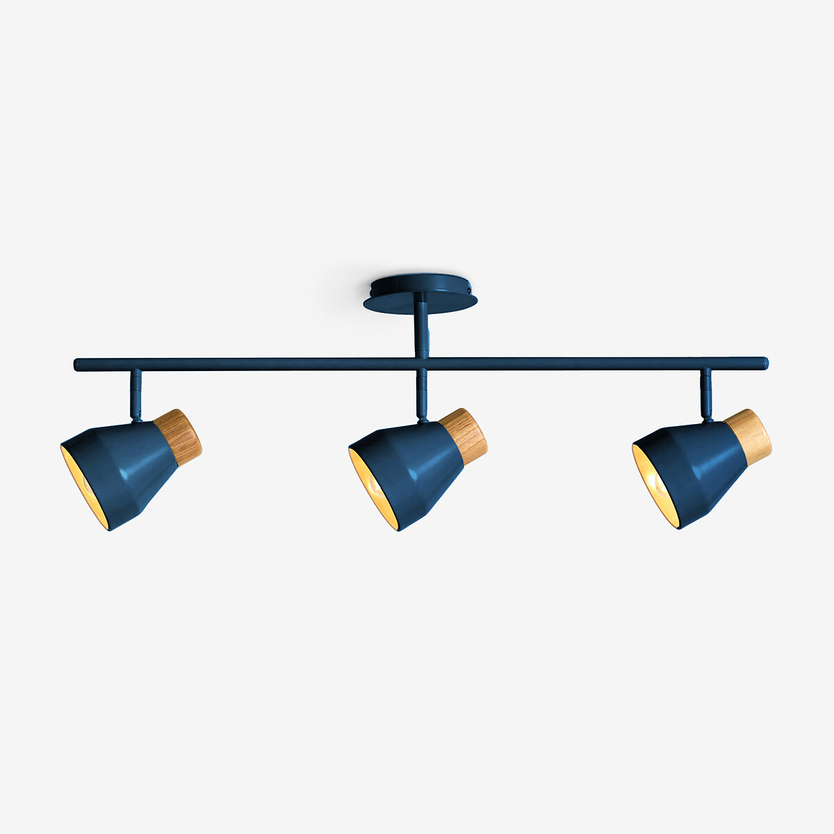 MADE.COM Albert 3-Light Spot Ceiling Light navy, MADE