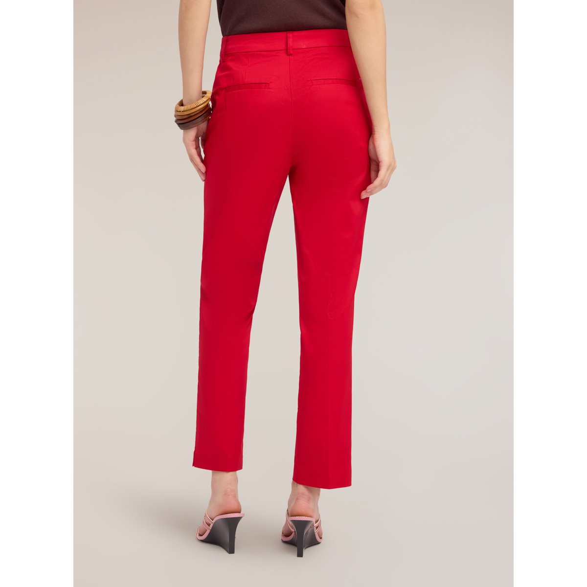 Pantalon regular slim rouge, MOTIVI