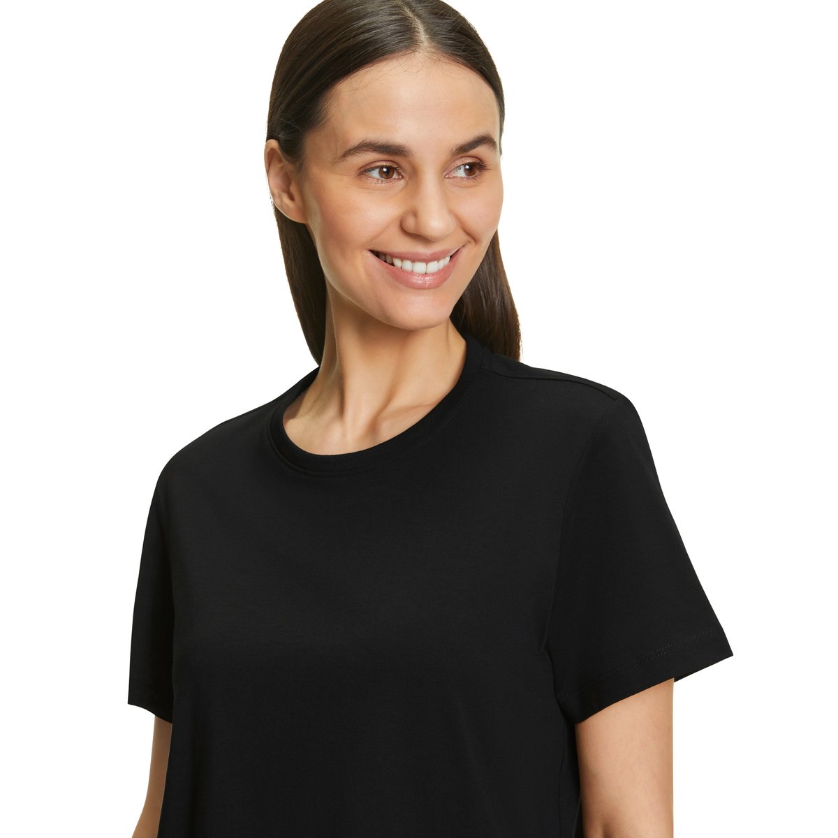 T-Shirt Essential Cotton noir, FALKE