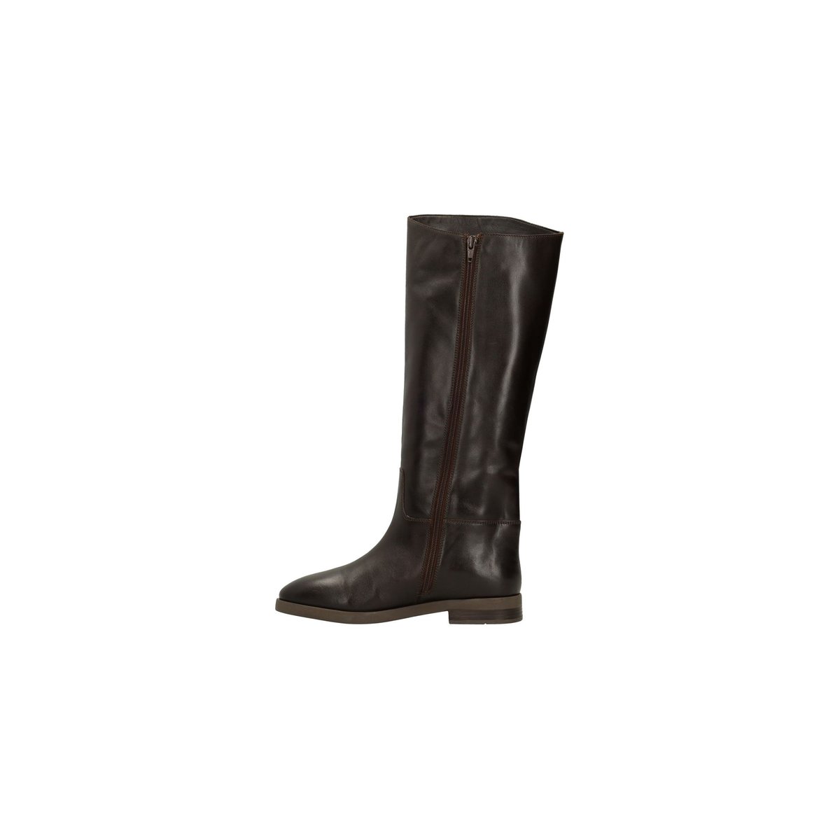 Bottes hautes en cuir marron, SACHA