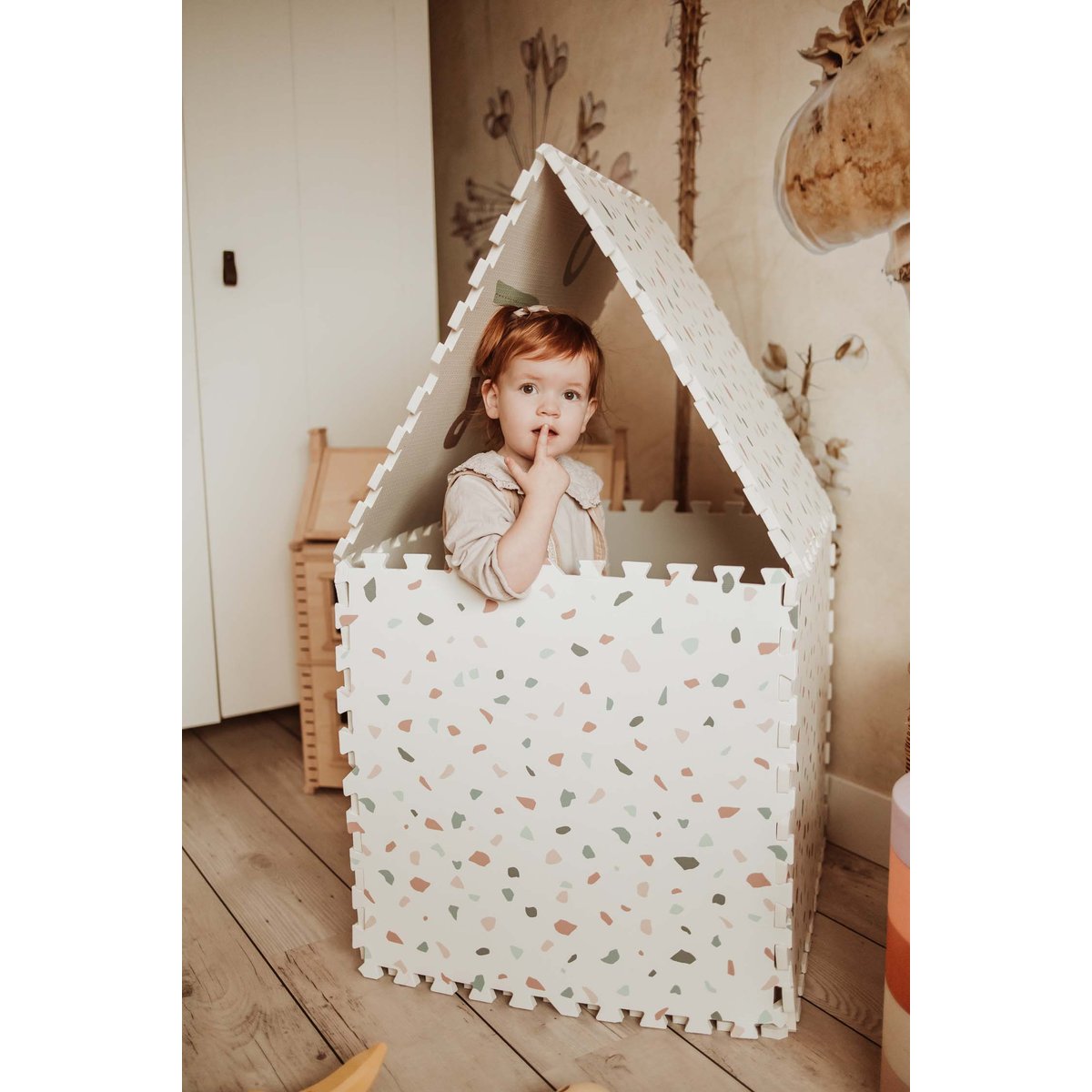 play&go - tapis puzzel, boîte de rangement & mini maison - alphabeth multicolor, PLAY ET GO