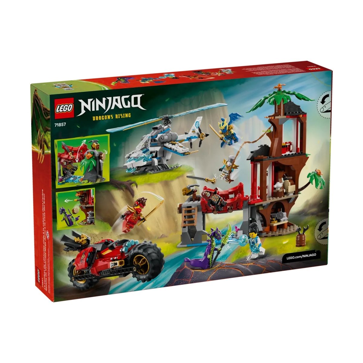 Ninjago La cabane et les véhicules des Ninjas multicolore, LEGO