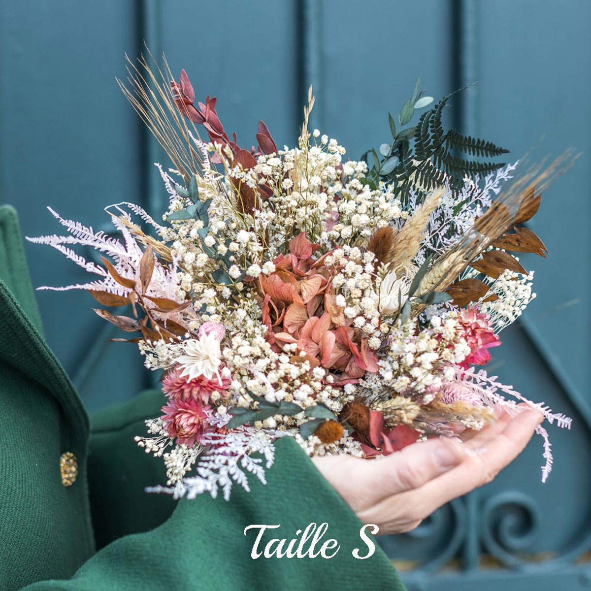 Bouquet de fleurs séchées S MANON rose, RECONCILIATION VEGETALE