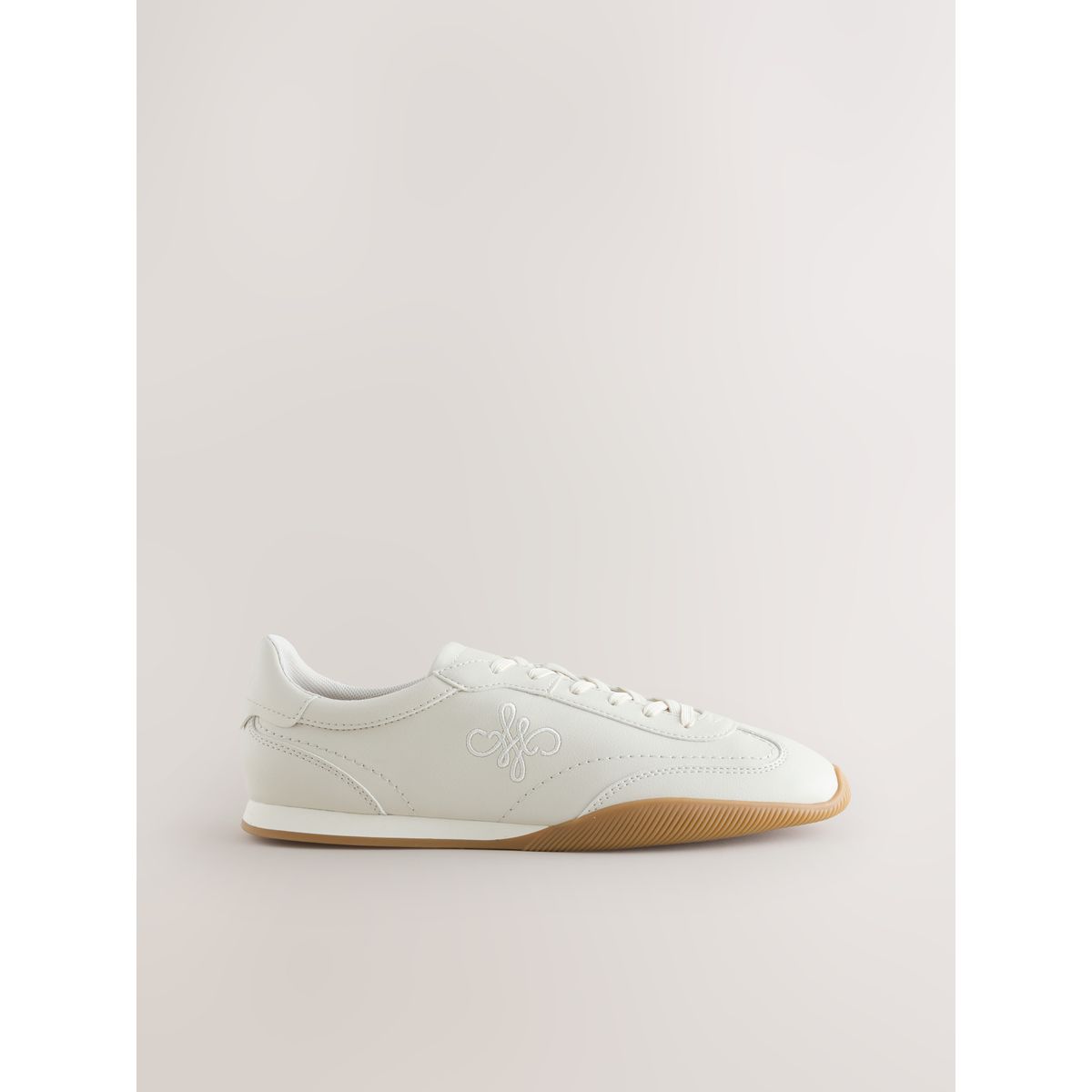 Baskets fins à lacets/logo forever comfort® naturel, NEXT