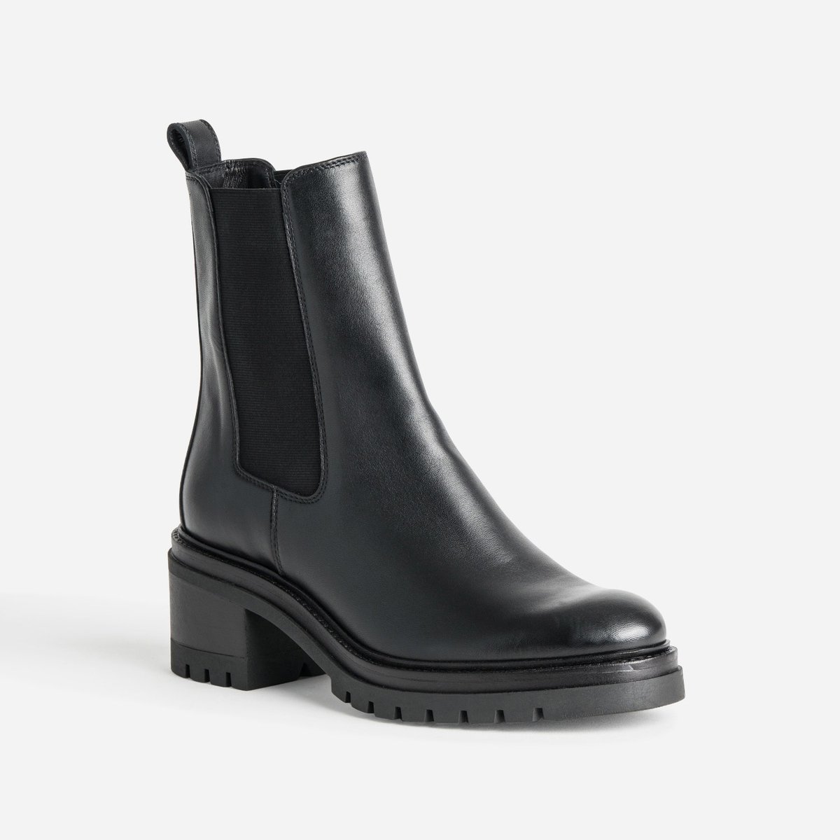 Boots À Talon en cuir SELENE. noir, ERAM