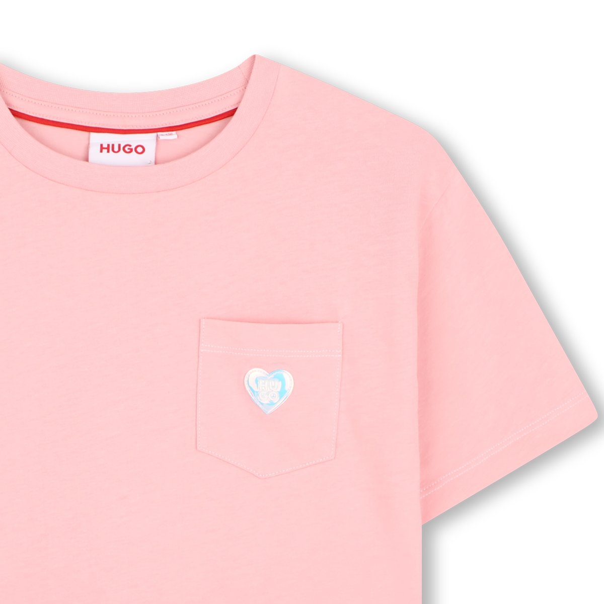 Tee-shirt manches courtes pink dolphin, HUGO KIDSWEAR