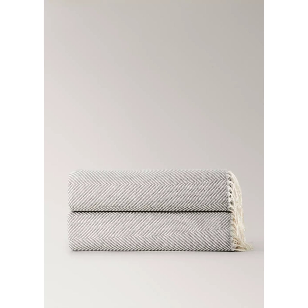 Couverture/plai berlin gris, MANGO HOME