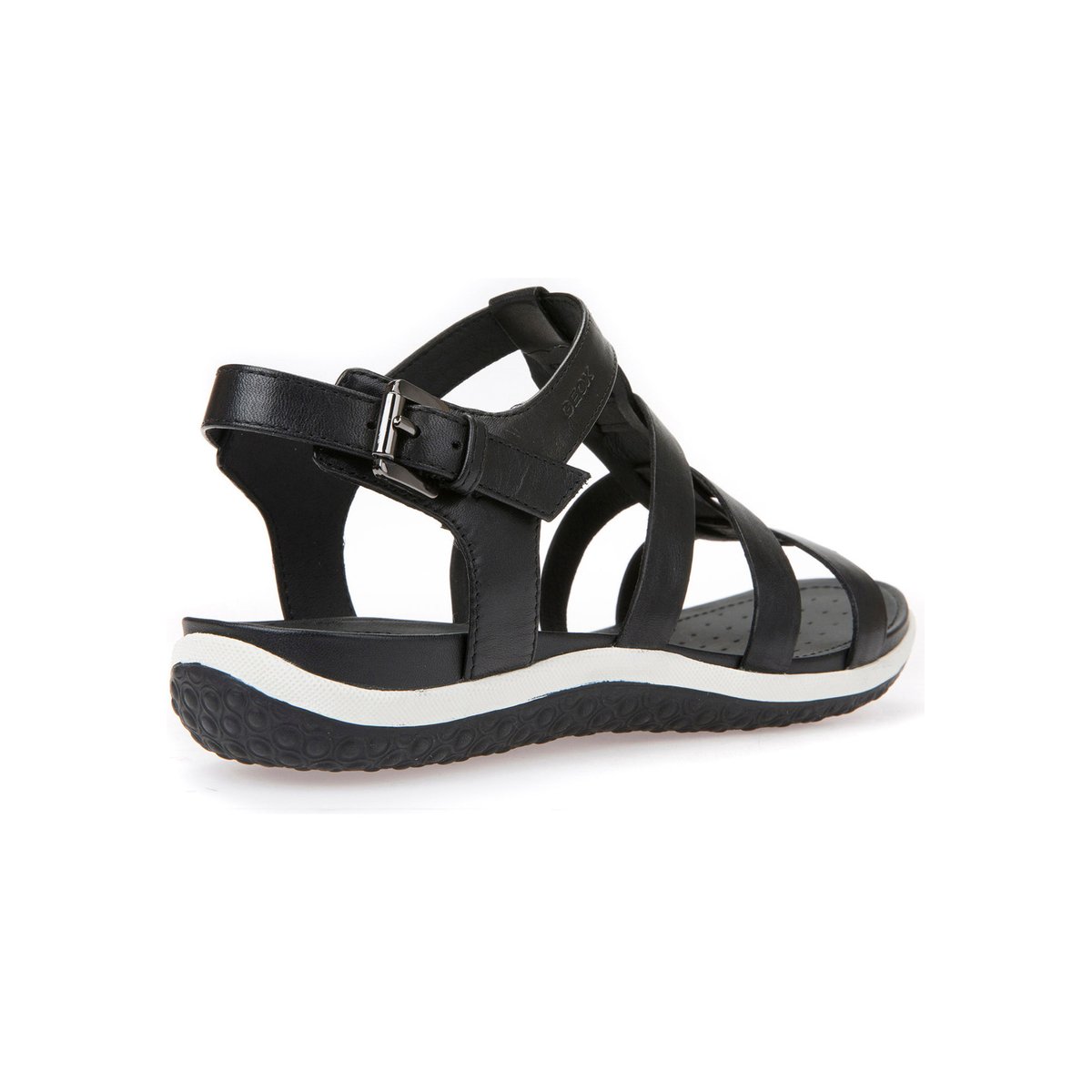 Sandales en cuir Vega noir, GEOX