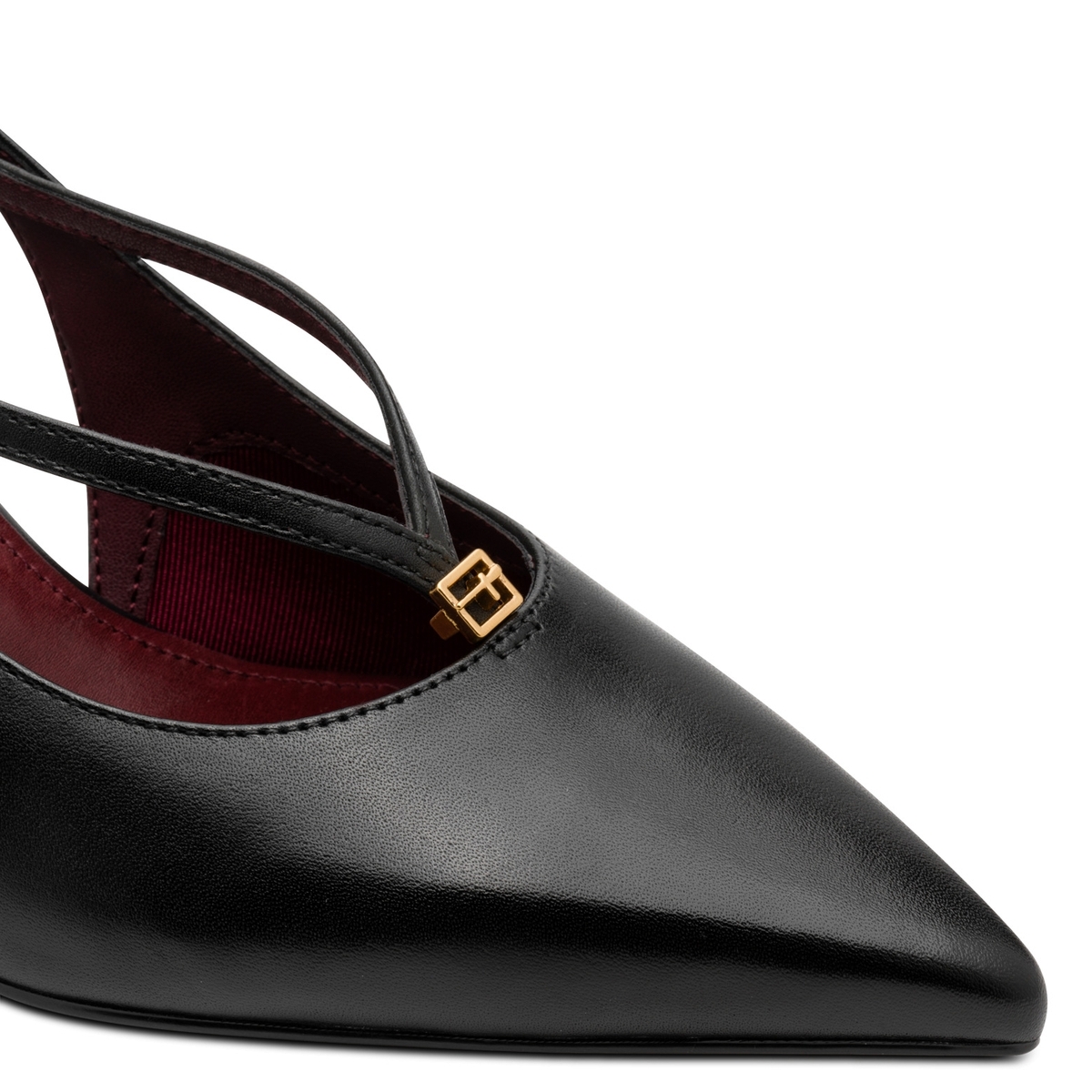 Escarpin en cuir noir cuir, TAMARIS