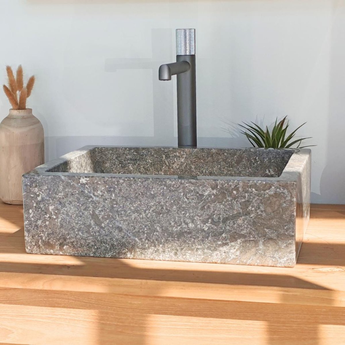 Vasque rectangle 30cm x 40 cm MILAN gris, WANDA COLLECTION