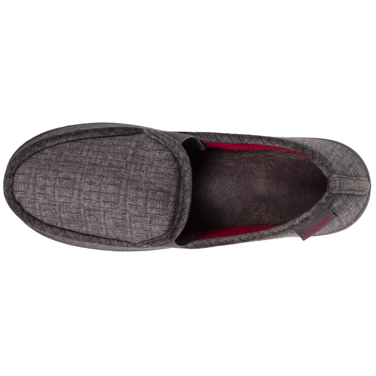 Chaussons Mocassins gris, ISOTONER