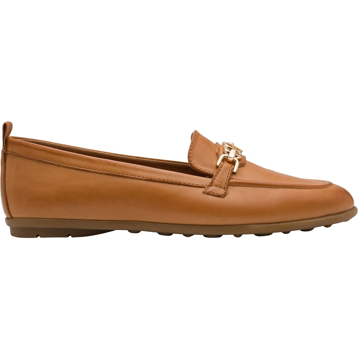 Mocassins en cuir cognac, TAMARIS