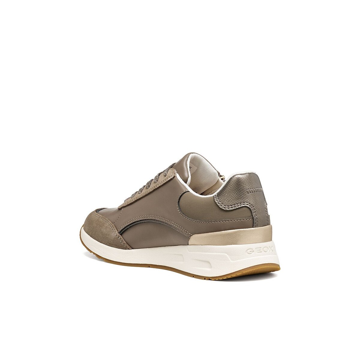Zapatillas deportivas transpirables con cremallera, BULMYA marrón grisáceo, GEOX