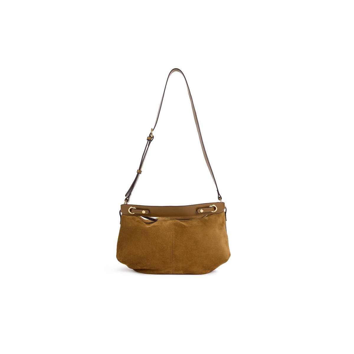 Sac besace en cuir suède, HERA tabac, NAT & NIN