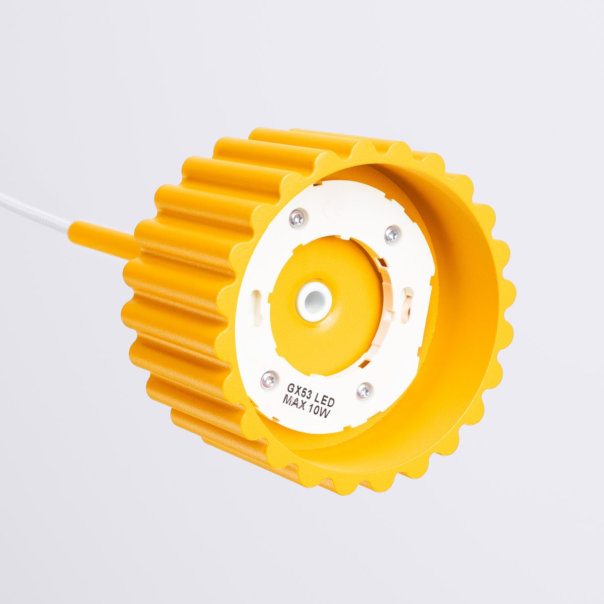 Suspension Aluminium Jaune Gx53 1 AURA jaune, EDEN