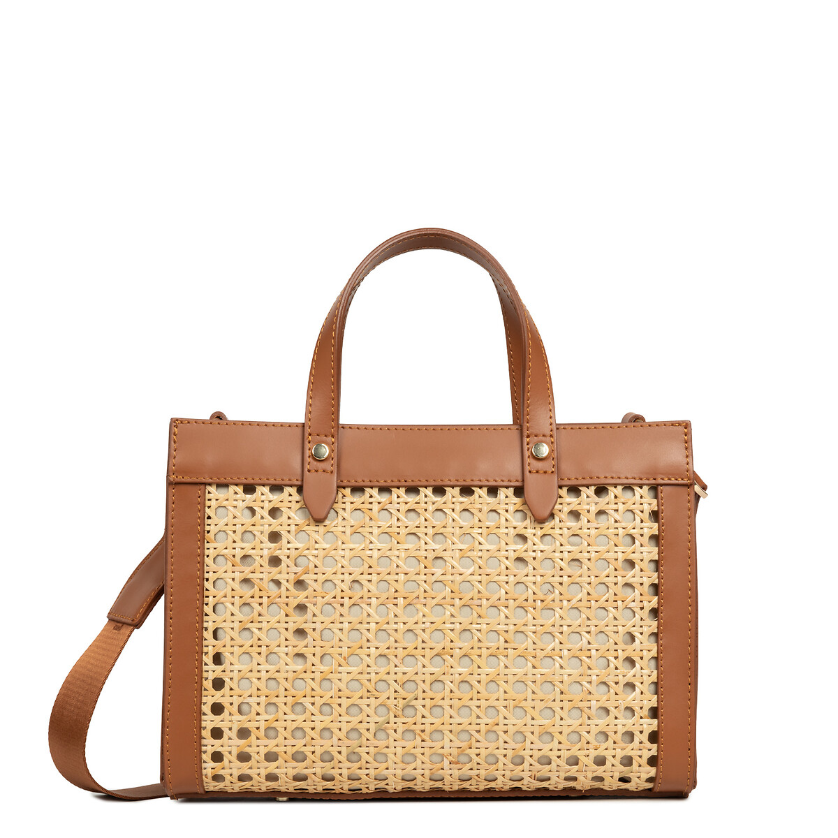 Sac cabas main zippé S, CANNAGE ROTIN camel, LANCASTER