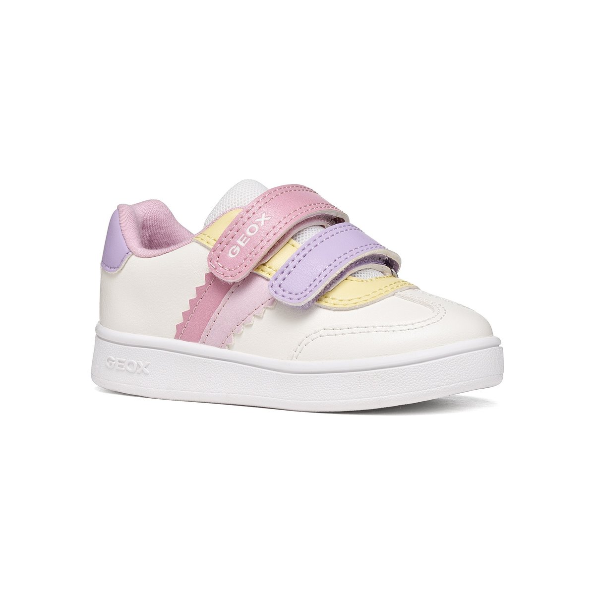 Baskets  B ECLYPER blanc/rose, GEOX