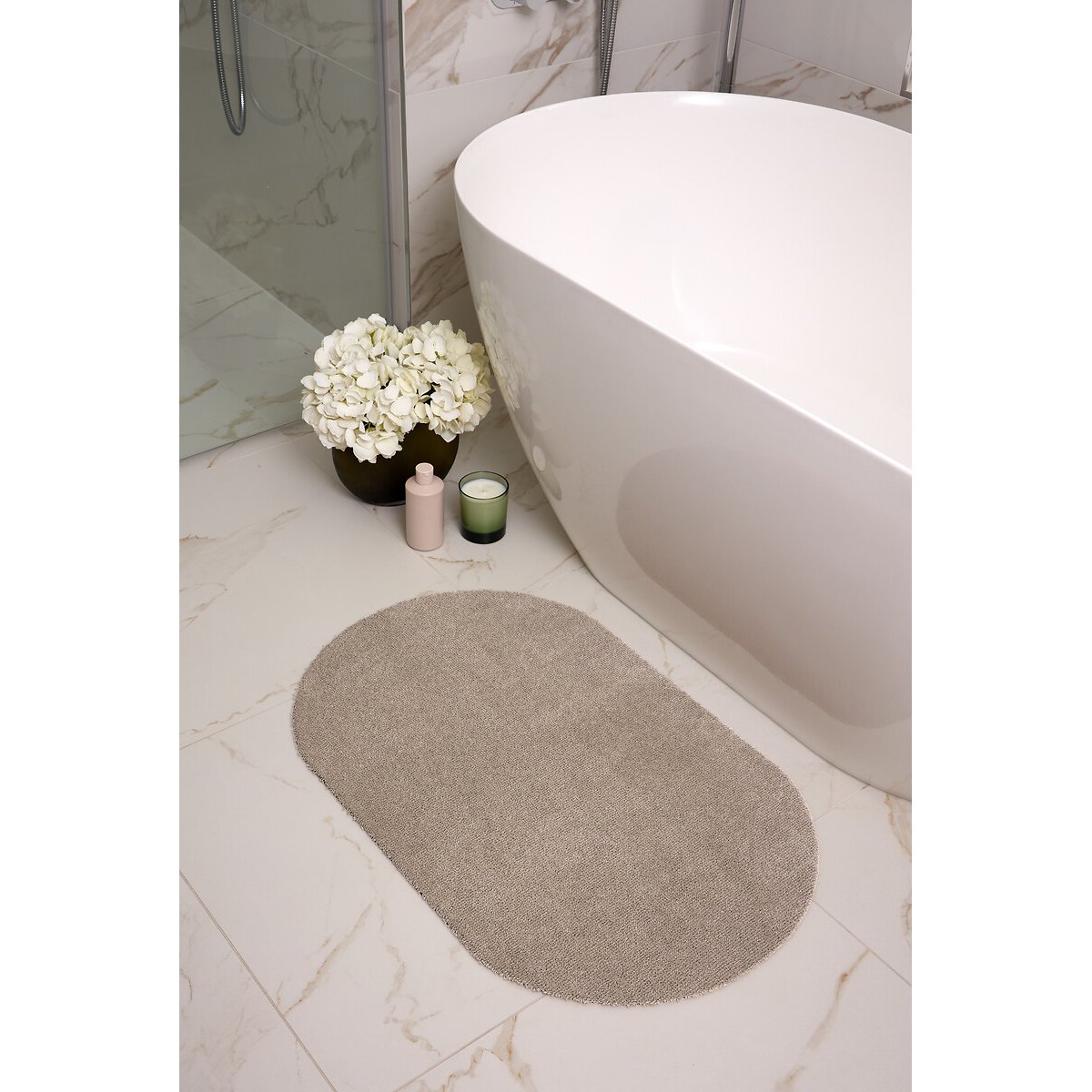 Soft Oval Bathmat beige, MY MAT