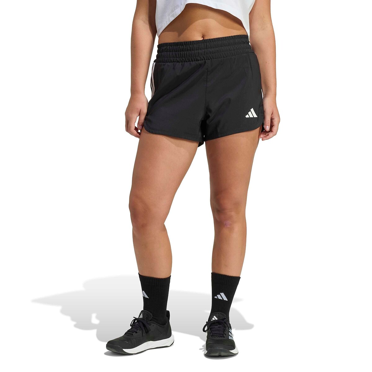Short de sport PACER noir, adidas Performance