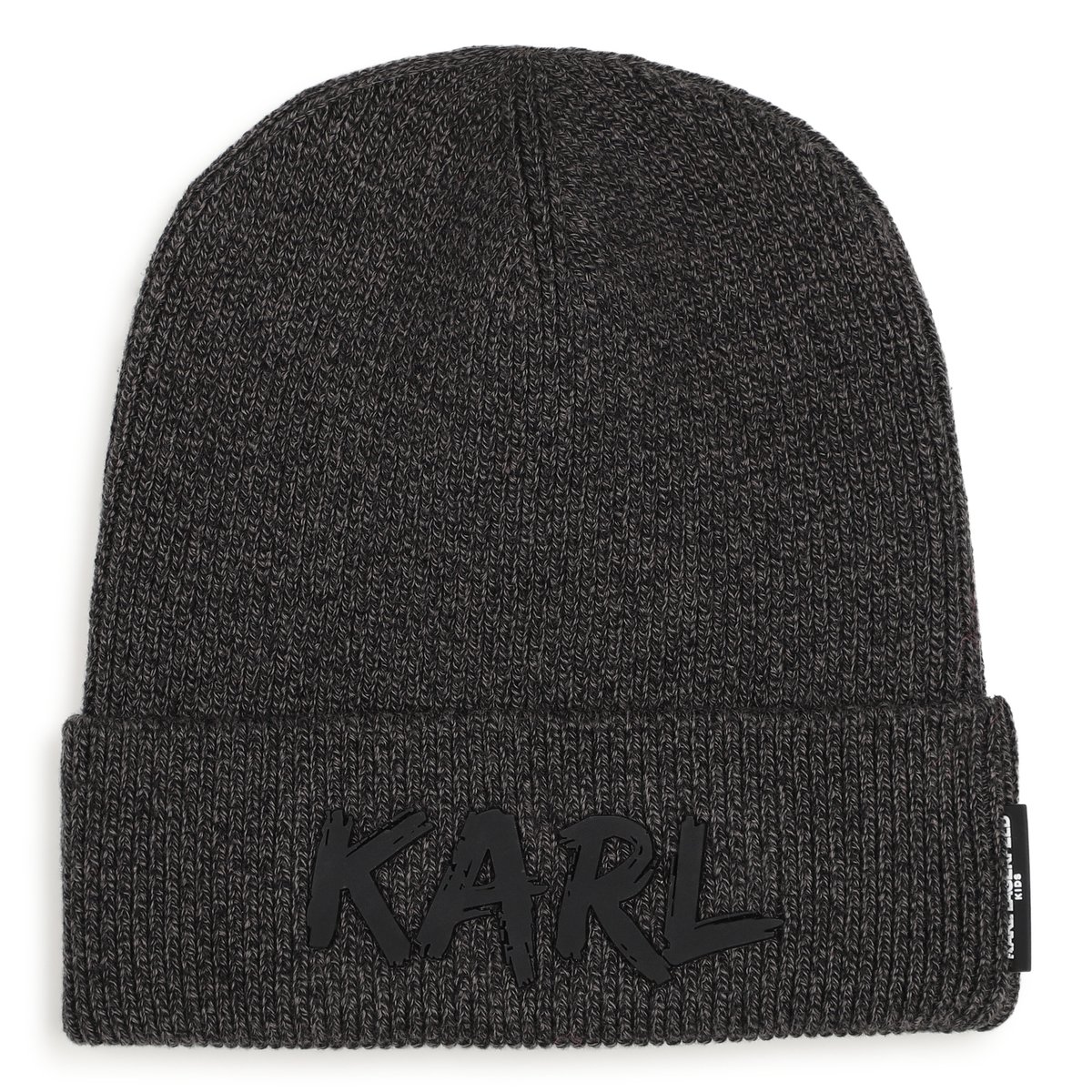 Bonnet en tricot gris fonce chine, KARL LAGERFELD KIDS