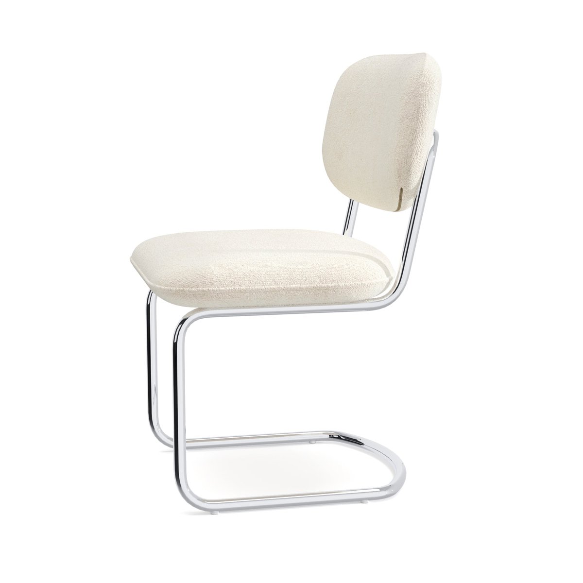 Lot de 2 chaises en velours texturé BLAKE crème, SIA HOME