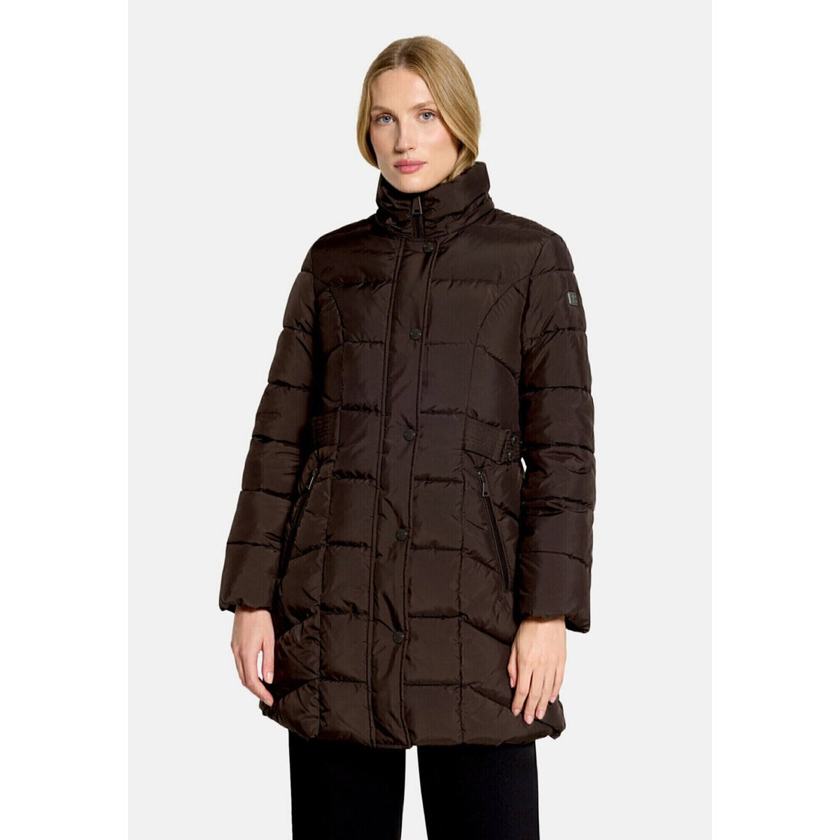 Veste outdoor à capuche amovible black bean, BETTY BARCLAY