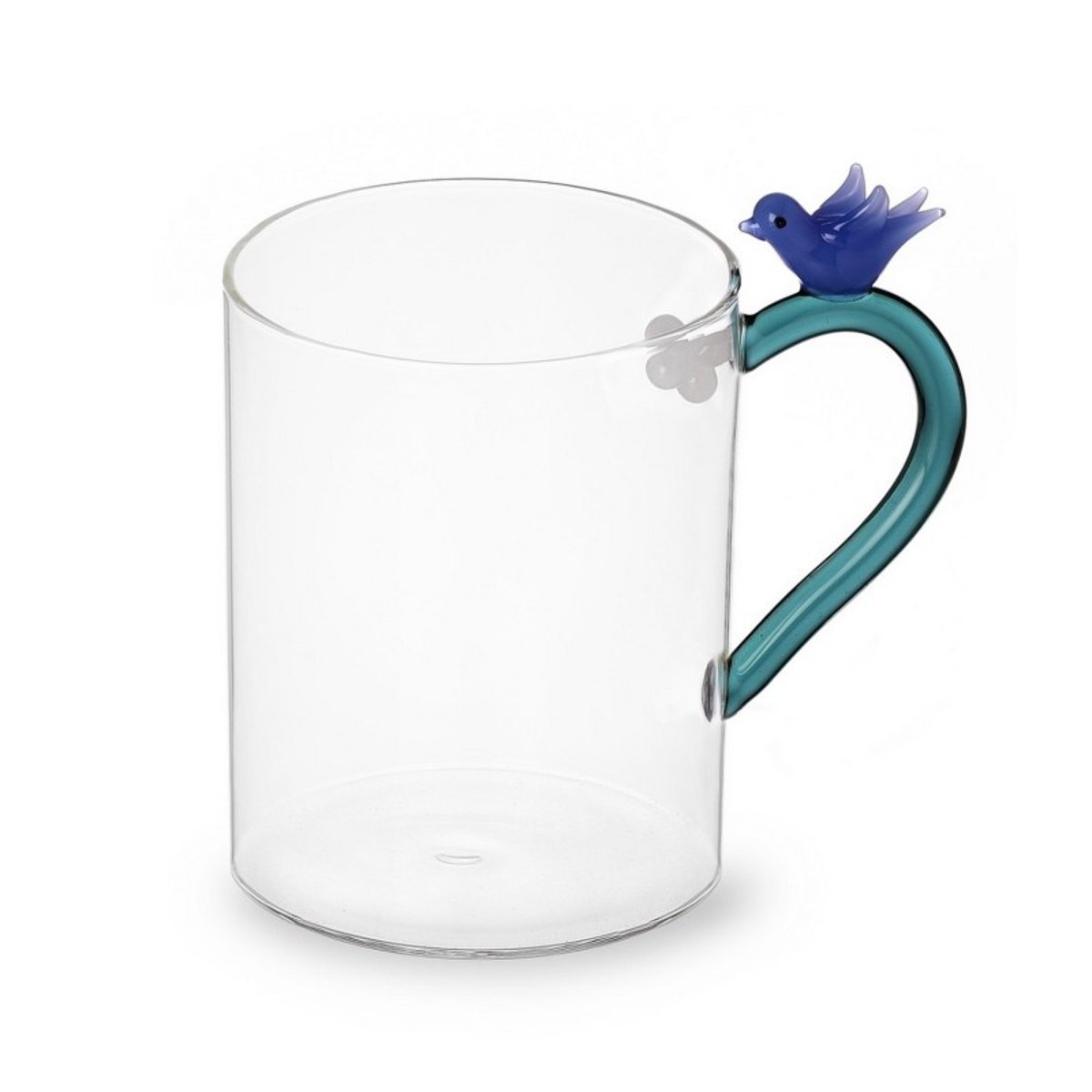 Mug verre oiseau FRUITS AND FLOWERS multicolore, ICHENDORF